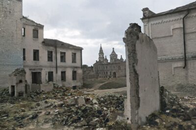Спасо-Преображенський Собор 1942 Окупація Житомира, зруйновані будинки