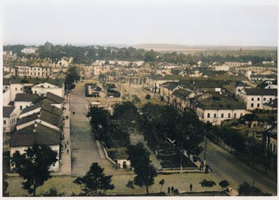 Соборна площа, окупація Житомира 1941, зруйновані будинки