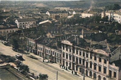 Вулиця Перемоги, окупація Житомира 1941, зруйновані будинки