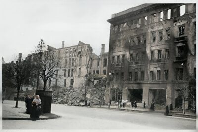 Київська вулиця, окупація Житомира 1941, зруйновані будинки